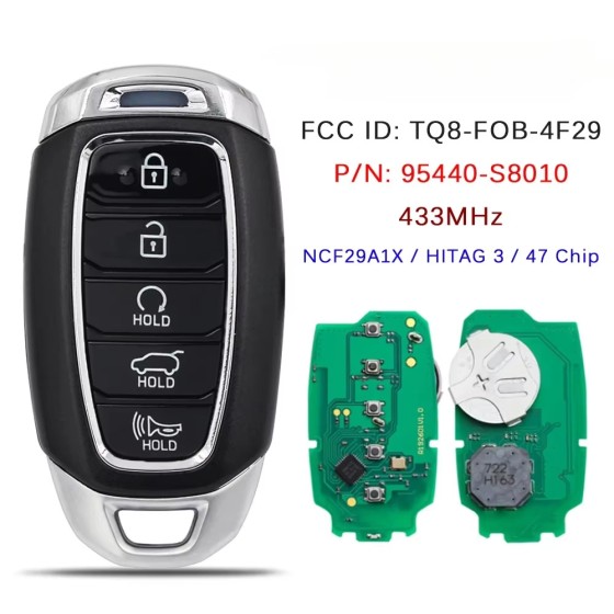 2020-2022 Hyundai Palisade / 5-Button Smart Key / PN: 95440-S8010 / TQ8-FOB-4F29 / 4F33 (AFTERMARKET)